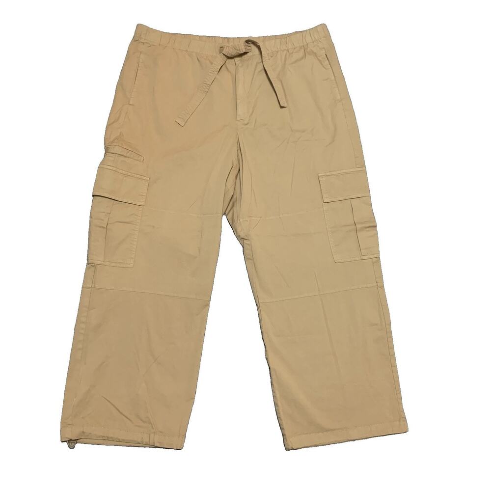 Gap Baggy Wide Leg Cargo Pants XXL Khaki High Rise Utility Gorp Fine Twill